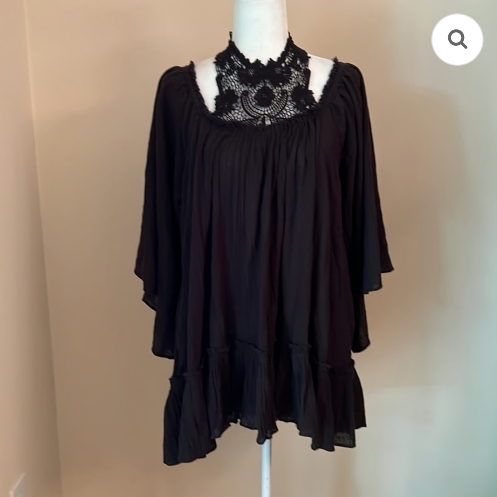 Free People Black Tunic or Mini Dress - Picture 2 of 10